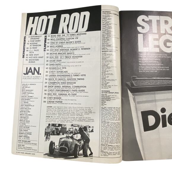 Vtg Lot 3 Hot Rod January March April 1979 Magazine Performance Parts Mustang - Picture 4 of 9